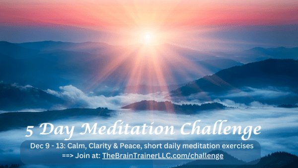 5 Day Meditation Challenge Dec 9 - 13